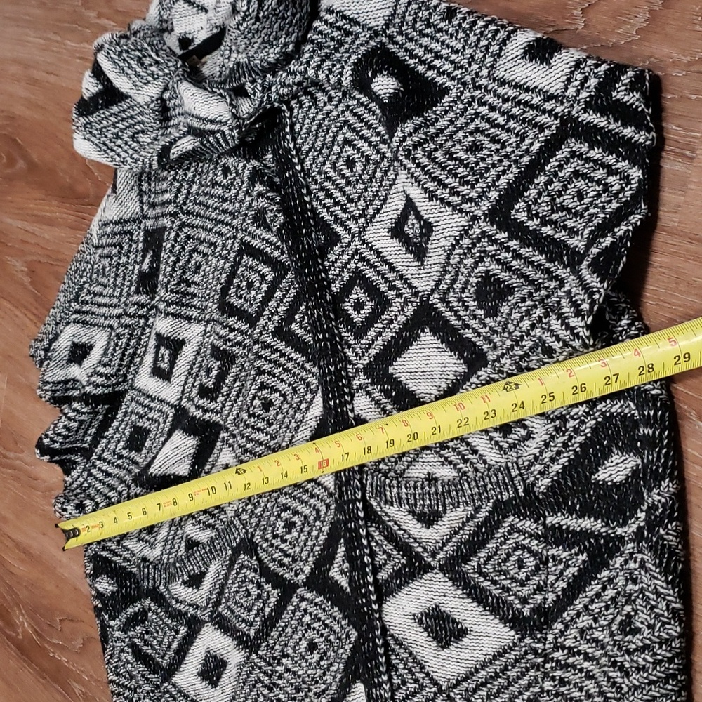 (M) FYLO London Cozy Knit Geometric Print Oversized Sweater Cottagecore Cabin - Picture 5 of 7